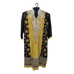 Embroidered Kurti  Intricate Threadwork ‎ Long Sleeves – Women’s Tunic